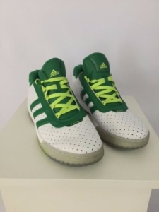 ADIDAS FULTON RARE SHOES YEAR 2007 MEN SIZE 15 GREEN/WHITE-NICE